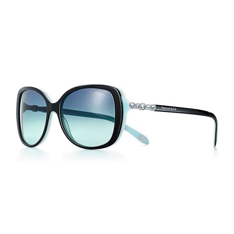 tiffany black rectangle sunglasses